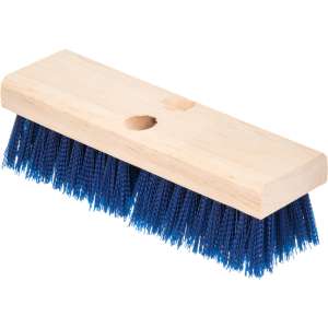 Carlisle, Flo-Pac, 10in, Deck Scrub, Polypropylene Bristles, Blue