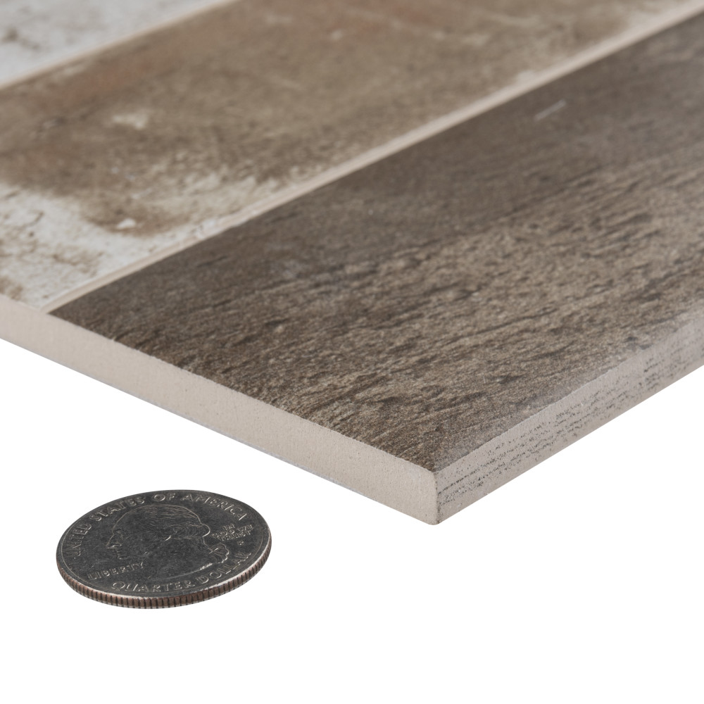 Kings Mud Cocoa 7-7/8 in. x 15-3/4 in. Ceramic Wall Tile