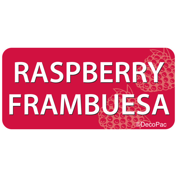 Raspberry/Frambuesa Promotional Label
