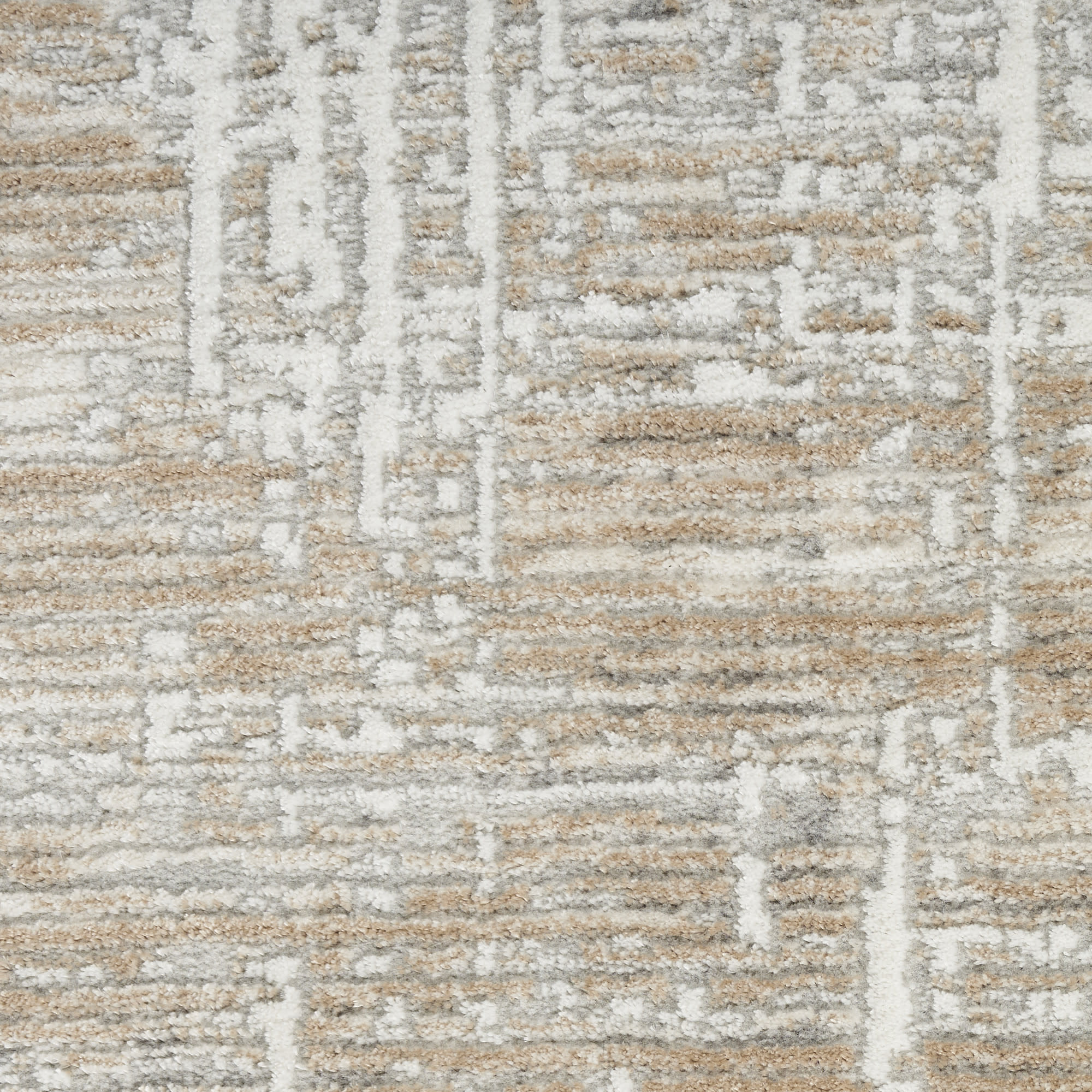 Nourison Home Texture 7'10" x 9'10" Beige Grey Modern Indoor Rug
