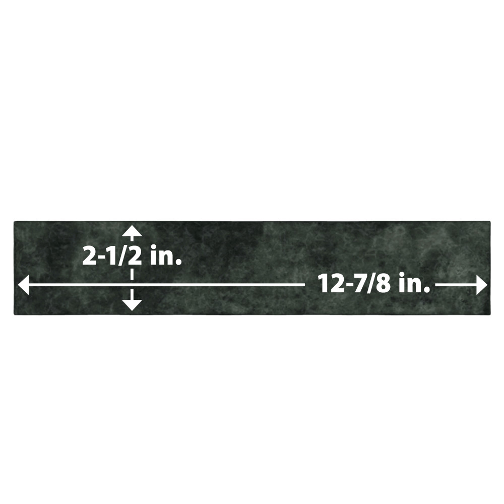 Menorca Forest Black 2-1/2 in. x 12-7/8 in. Ceramic Wall Tile