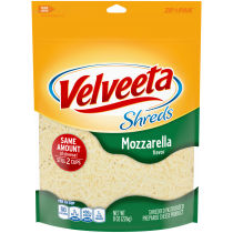 Velveeta Shreds Mozzarella Shredded Cheese, 8 oz Bag
