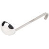 4-ounce one-piece heavy-duty stainless steel ladle with gray Kool-Touch® handle