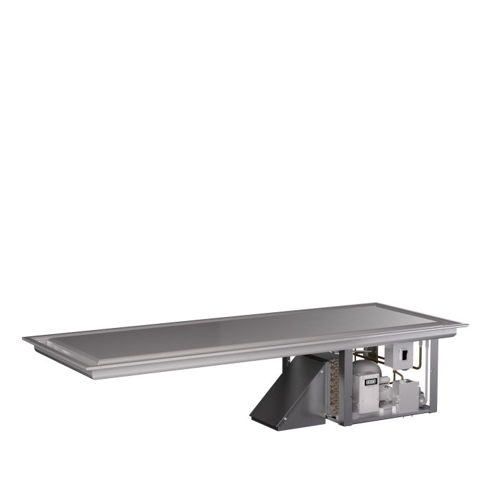 Two-well 120-volt standard refrigerated drop-in frost top