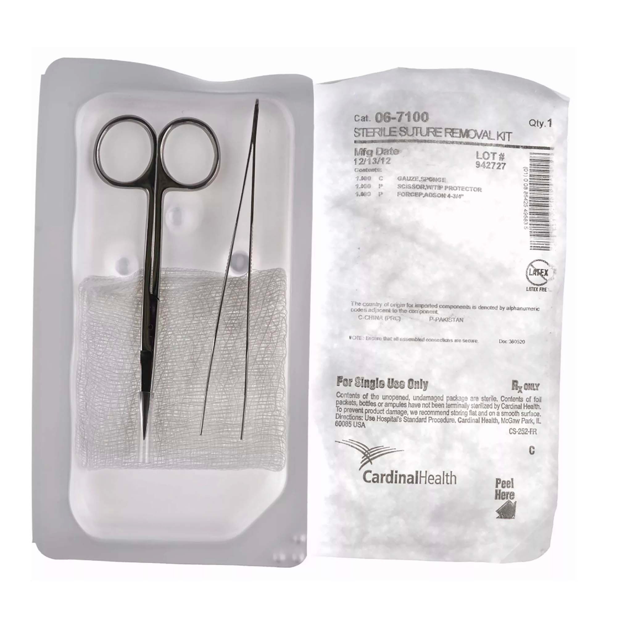 Cardinal TRAY, SUT REMOVAL PREM GRADE (50/CS) CRDTRY