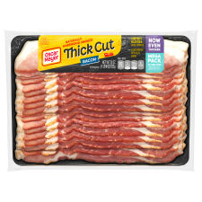Oscar Mayer Naturally Hardwood Smoked Thick Cut Bacon Mega Pack, for a Low Carb Lifestyle, 22 oz Pack