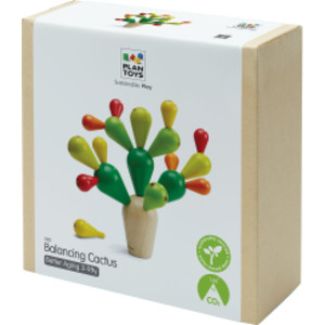 Wooden Balancing Cactus Game