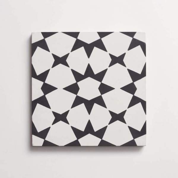 cement | moroccan 3 fez | black + white 