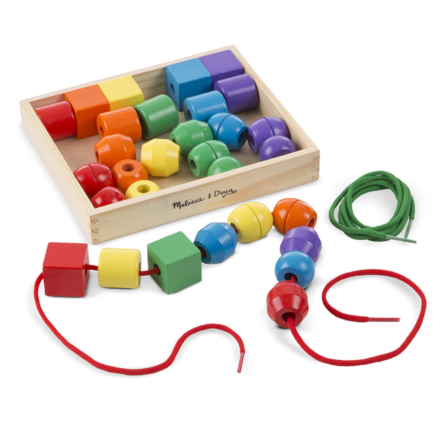 Melissa & Doug Primary Lacing Beads image number null