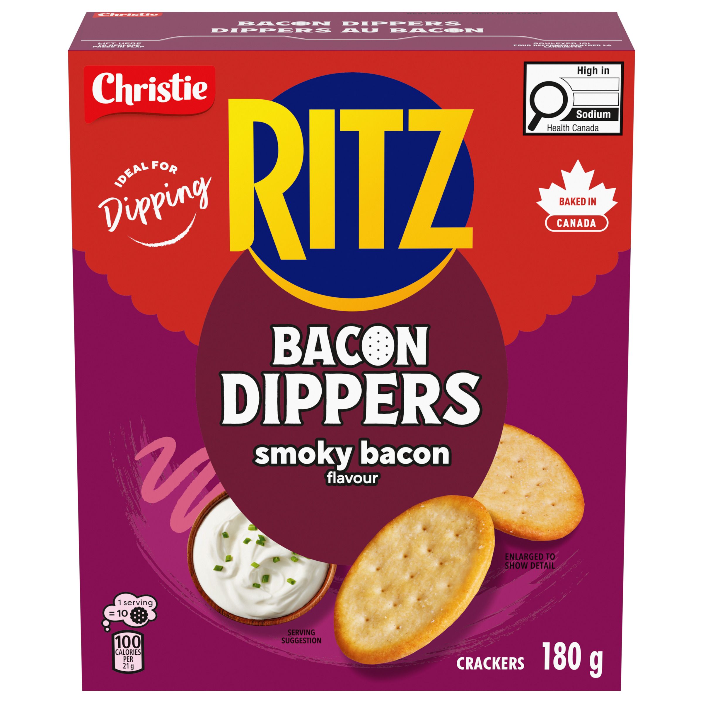 RIZT Bacon Dippers Crackers 180G-thumbnail-0