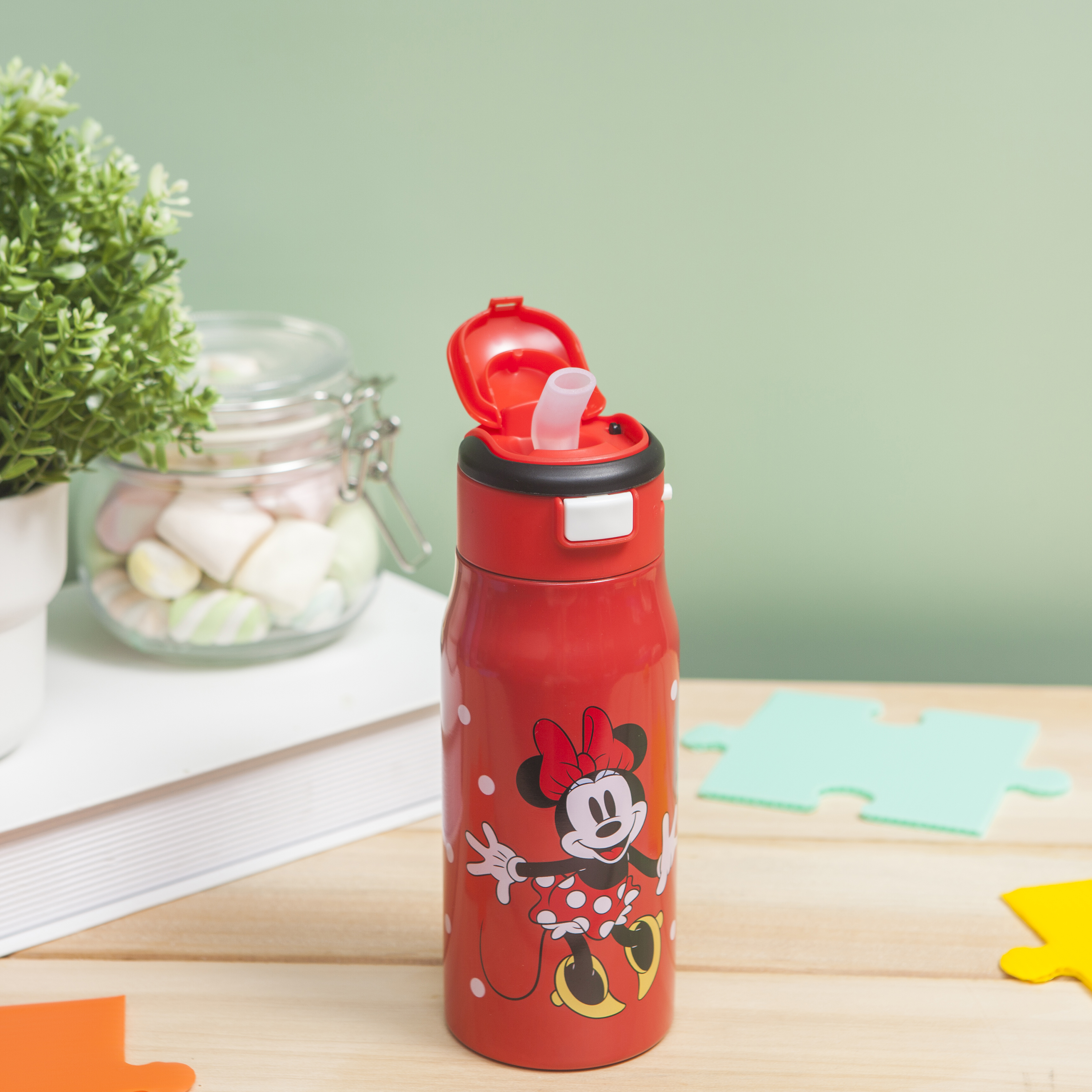 Disney 13.5 ounce Mesa Double Wall Insulated Stainless Steel Water Bottle, Minnie Mouse slideshow image 6 Disney 13.5 ounce Mesa Double Wall Insulated Stainless Steel Water Bottle, Minnie Mouse slideshow image 6
