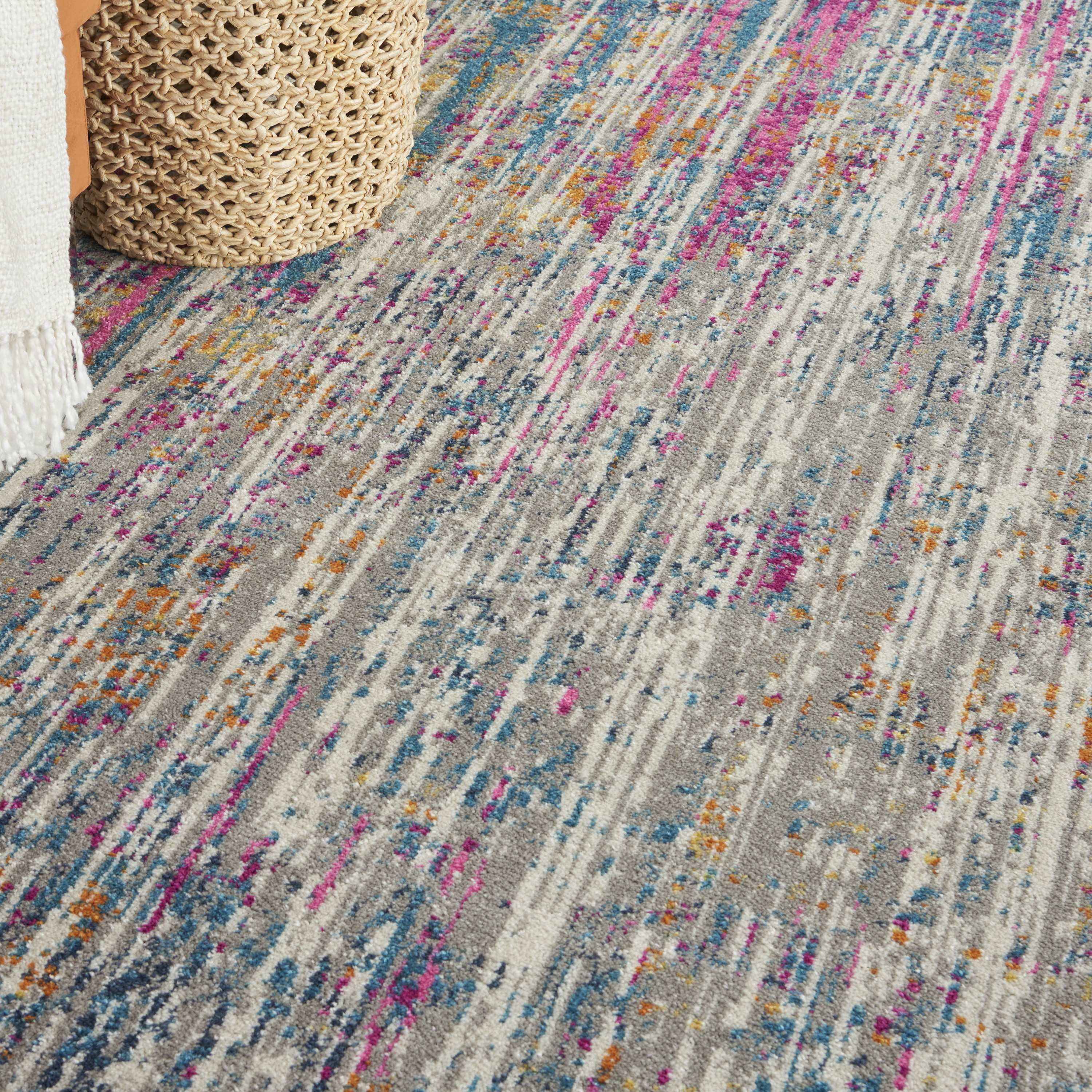 Nourison Passion 8' x 10' Ivory Multicolor Modern Indoor Rug