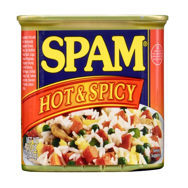 SPAM(r) Hot & Spicy, 12/12 oz. . C1N1 - Front No Plunge In Package (Hi Res)