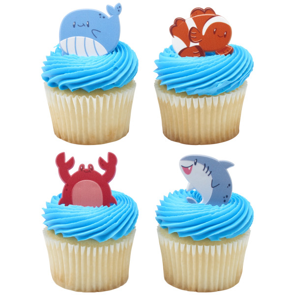 Beach Buddies Cupcake Rings