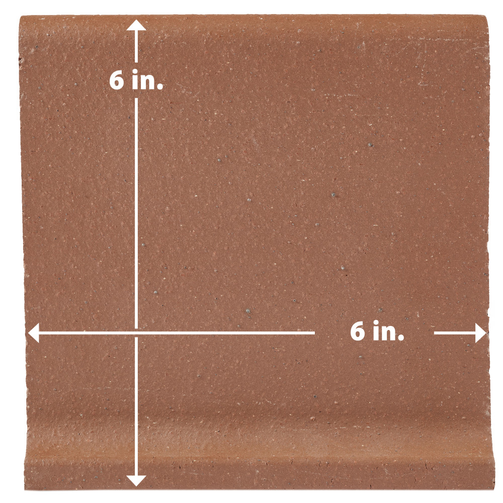 Lincoln Quarry Cove Base Mayflower Red 6 in. x 6 in. Ceramic Floor and Wall Trim