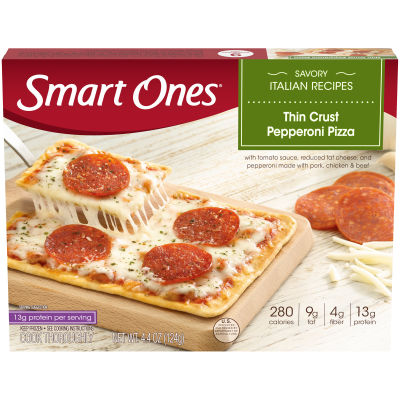 Smart Ones Thin Crust Pepperoni Pizza, 4.4 oz Box