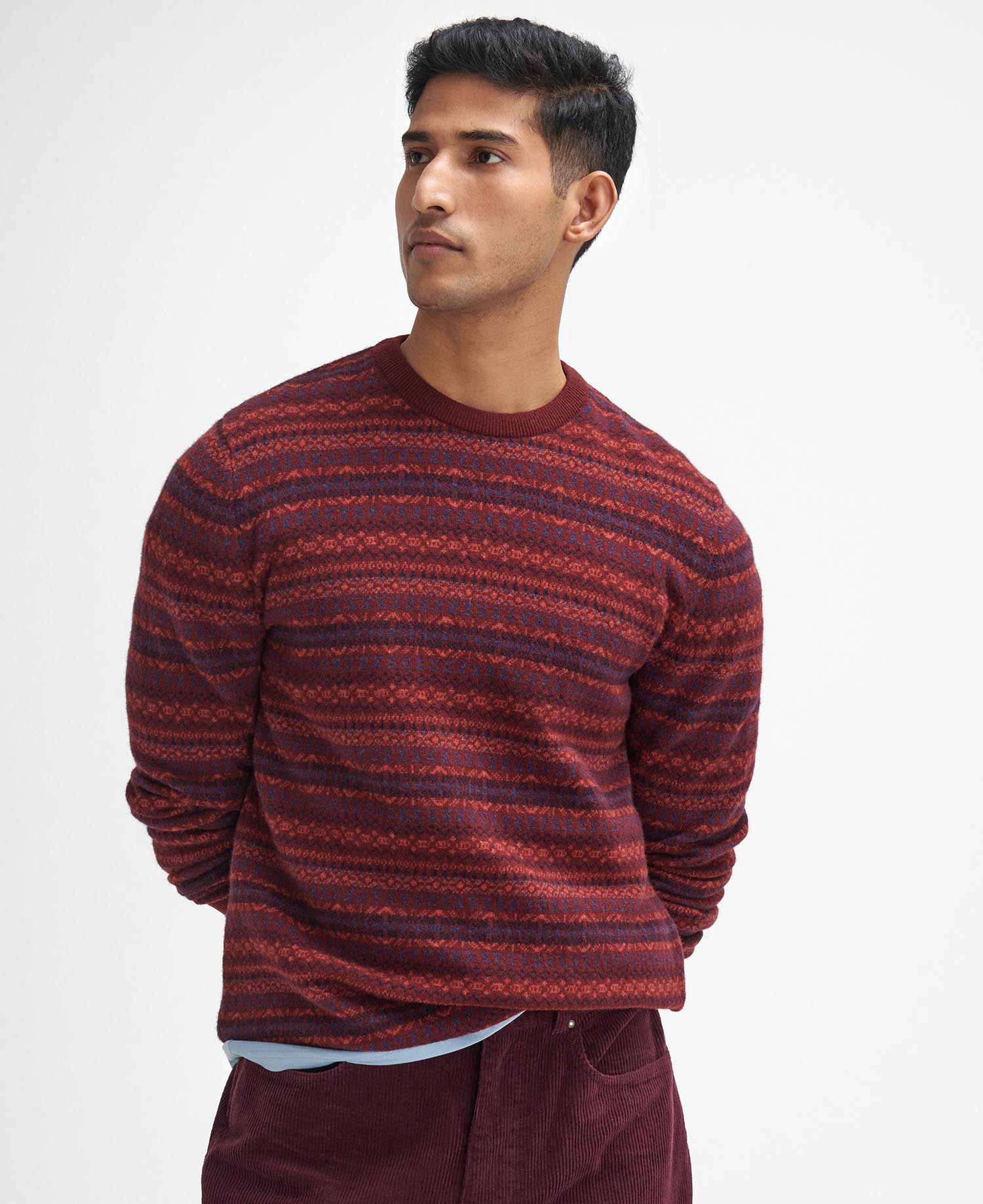 Stretch Cord Regular Trousers image number 3