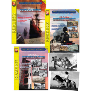 Daily Literacy Activities: American History Complete Set of 3 Titles