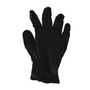 Boardwalk, General Purpose Gloves, Nitrile, 4.4 mil, Powder Free, M, Black