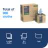 Tork, 1 ply, 9.00"x15.00", Nonwoven Fabric, General Purpose Wipers, Blue