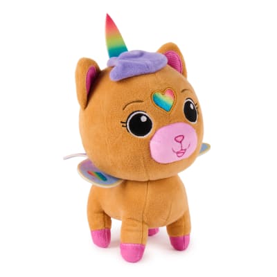 Gabby’s Dollhouse: Fairylandia Official Kico Unicorn Plush Toy, Unicorn Stuffed Animal, Squishy Toys for Ages 3 & Up, Brown, 8”