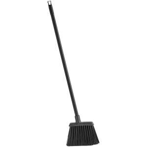 Carlisle, Duo-Sweep®, 6in, Unflagged Lobby Broom With Black Metal Handle, Polyester Bristles, Black