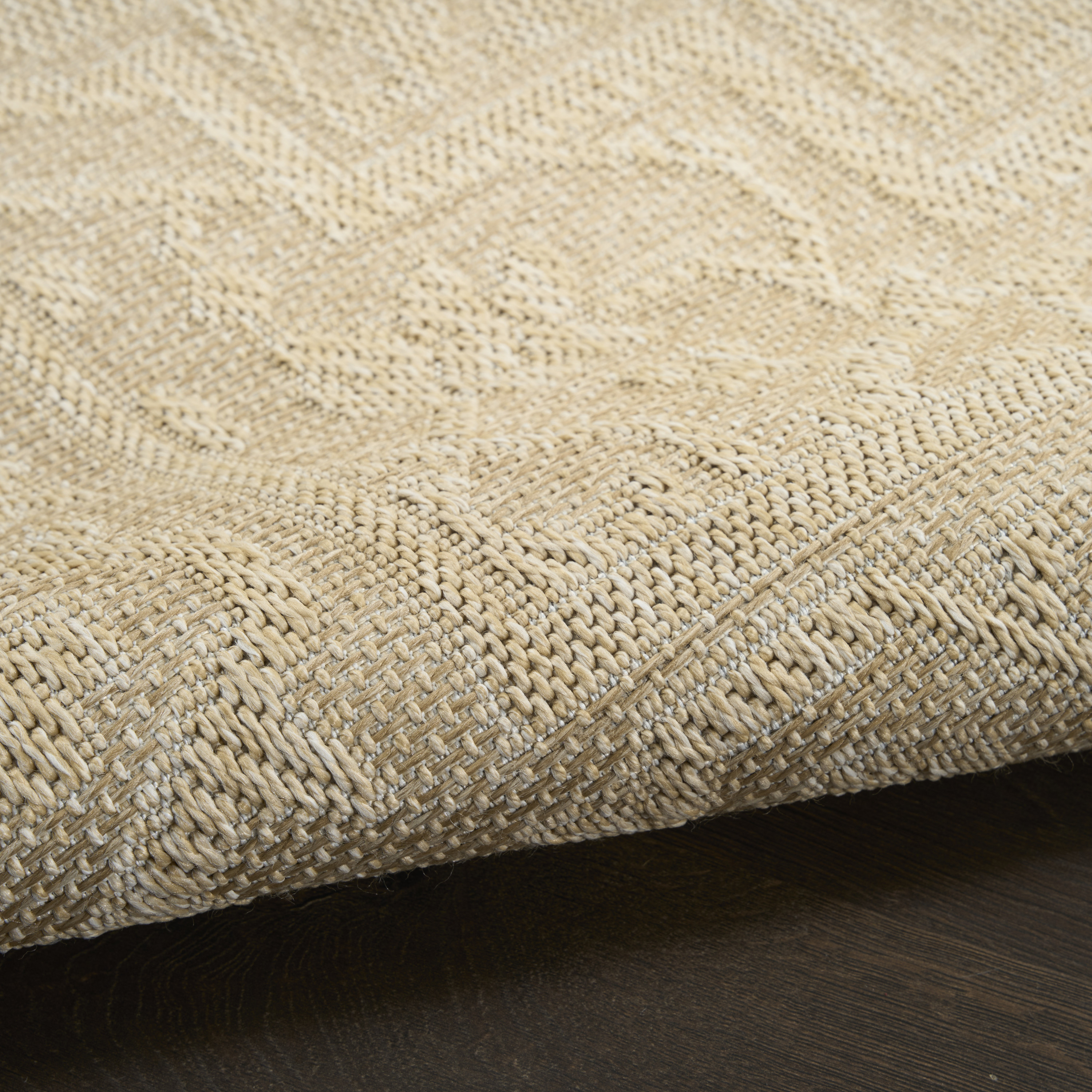 Nourison Tulum 6' x 9' Cream Outdoor Rug