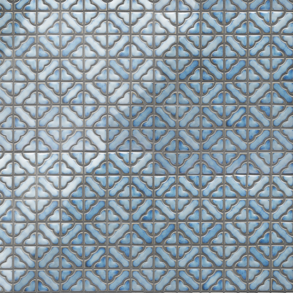 Hudson Tower Marine 12 in. x 12 in. Porcelain Mosaic Tile