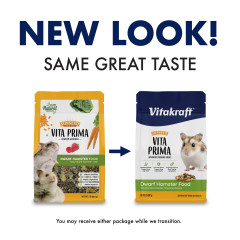 Image of Vitakraft Sunseed Vita Prima Dwarf Hamster Food, 2 lb