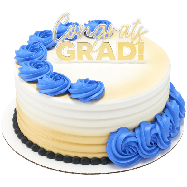 Congrats Grad Gold Vertical Layon