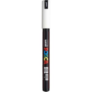 PC-1MR Paint Marker, Extra Fine Pin Tip (0.7 mm), White