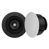 VX64R 6″ ROUND IN-CEILING SPEAKER W/ WHITE MICRO TRIM GRILLE (1 PAIR)
