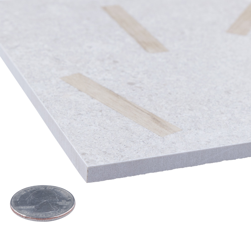 Komi Maolan Gris 7-7/8 in. x 7-7/8 in. Porcelain Floor and Wall Tile