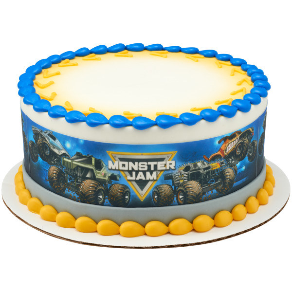 Monster Jam® Built to Crush PhotoCake® Edible Image® Strips