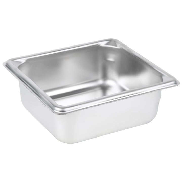 Sixth-size 2 ½-inch-deep Super Pan V® stainless steel steam table pan