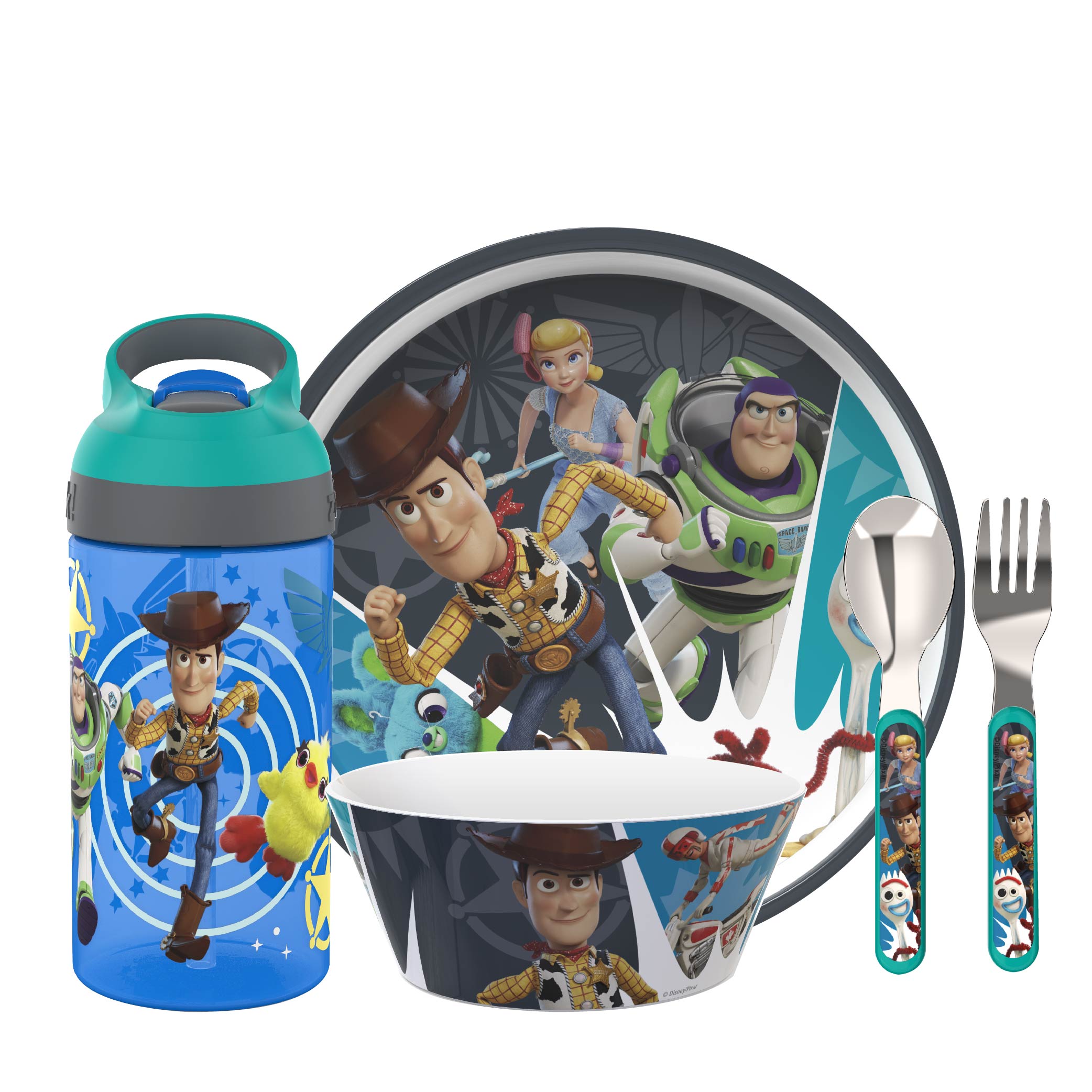 Disney Pixar Toy Story 4 Movie Dinnerware Set, Woody, Buzz and Friends, 5-piece set slideshow image 1