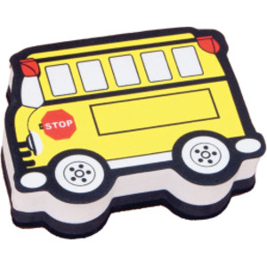 Magnetic Whiteboard Eraser, School Bus