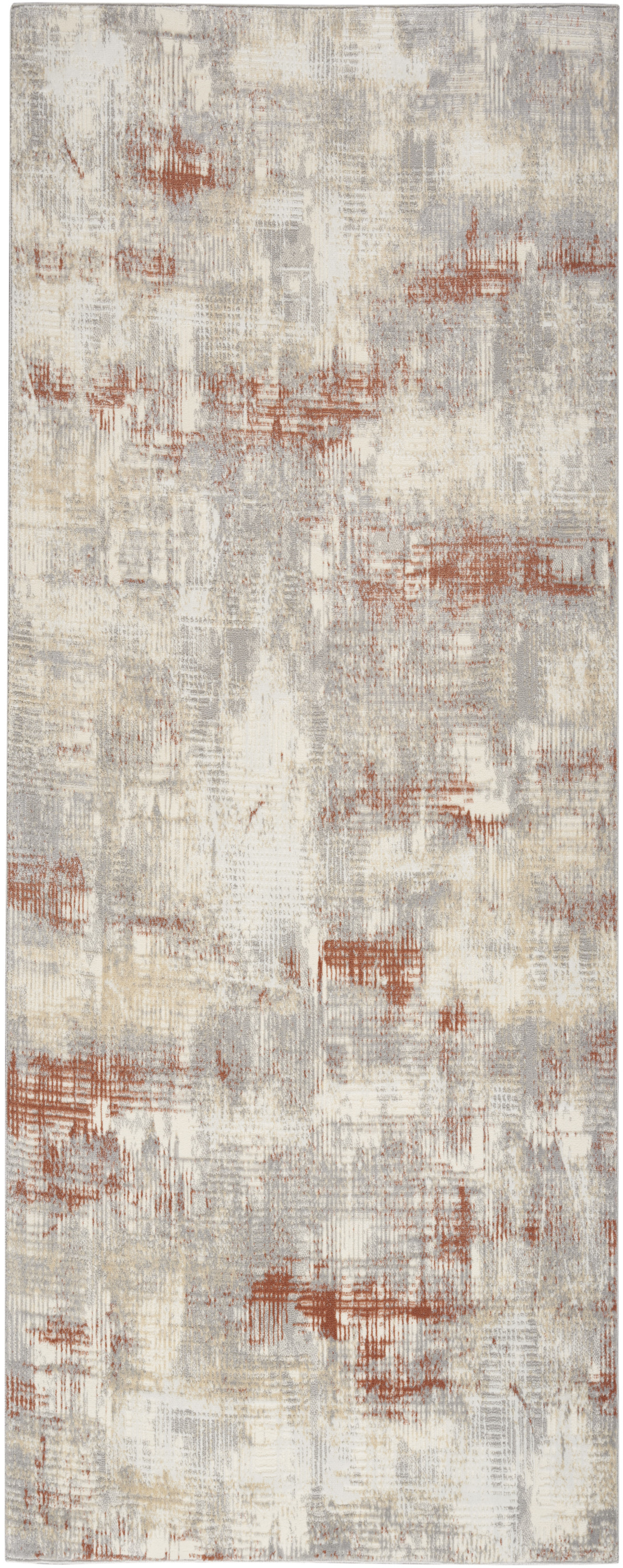 Calvin Klein CK950 Rush 2'3" x 7'3" Ivory Multicolor Modern Indoor Rug