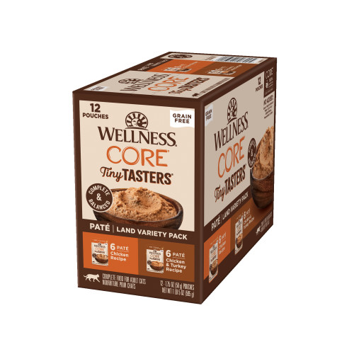 Wellness CORE Tiny Tasters Land Variety Pack Front packaging