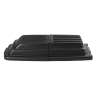 Rubbermaid Commercial, Executive, Executive, Structural Foam Lid For 1/2 Cubic Yard Tilt Trucks, Black