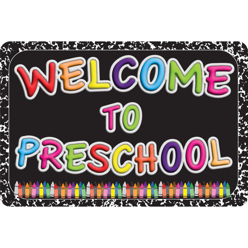 The Original Fun Mat™, Welcome Mat, 15.5x23.5 in, Welcome to Preschool