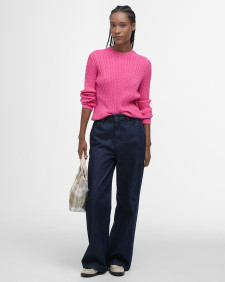 Hartland Crew Neck Jumper Rose Pink