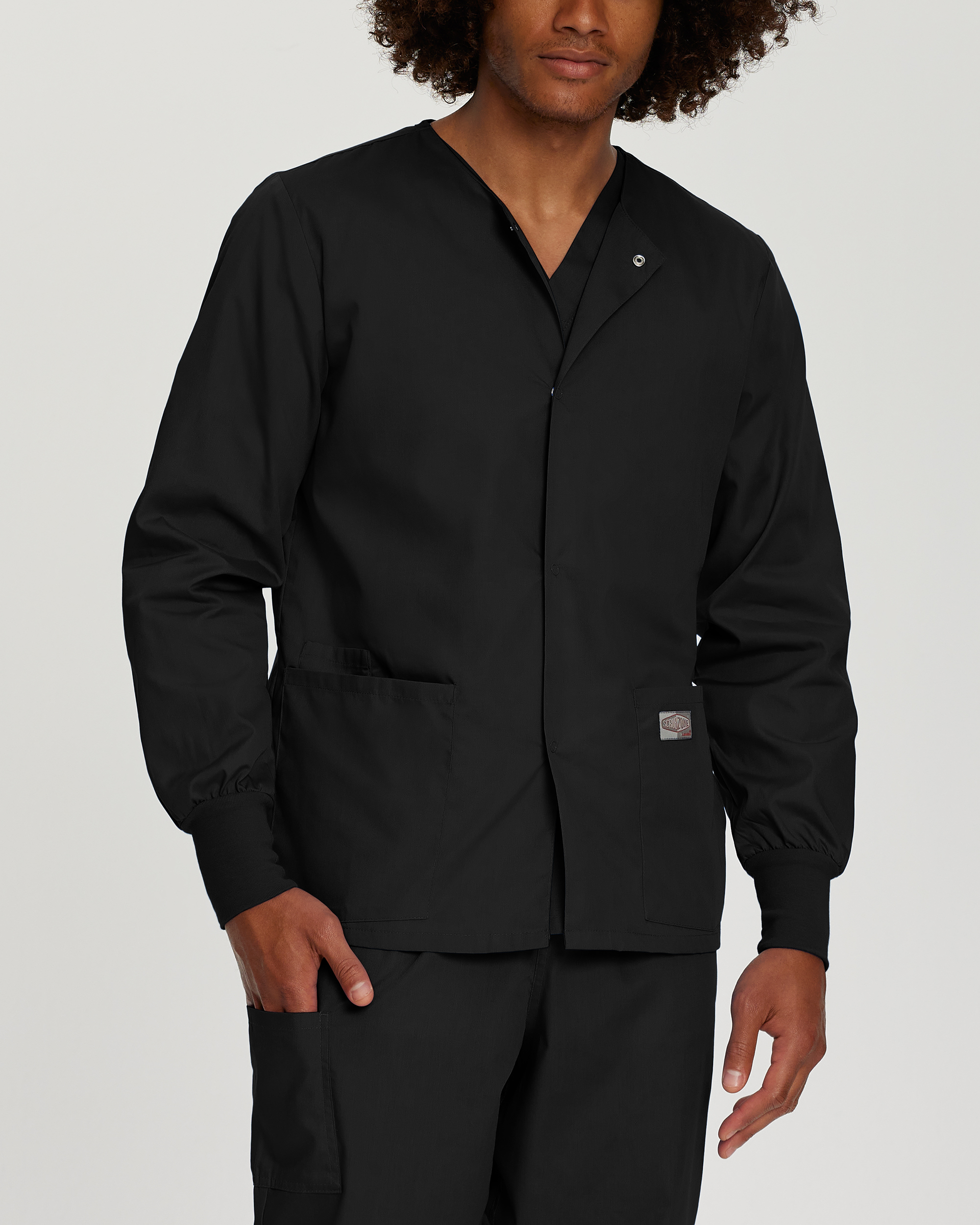 Landau Scrub Zone Unisex 3-Pocket Warm-Up Scrub Jacket-Landau