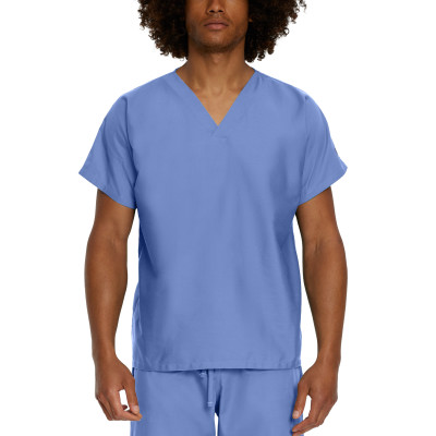 Landau Scrub Zone LT102 Pocketless Unisex Scrub Top-Landau