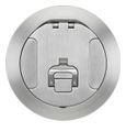 FRPT 6 in. Cover Cast Aluminum Recessed Brushed Aluminum Finish