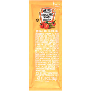HEINZ Single Serve Thousand Island Salad Dressing, 12 gr. Packets (Pack of 200) image