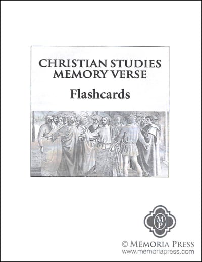 Memoria Press Christian Studies Memory Verse Flashcards (Set of 130)