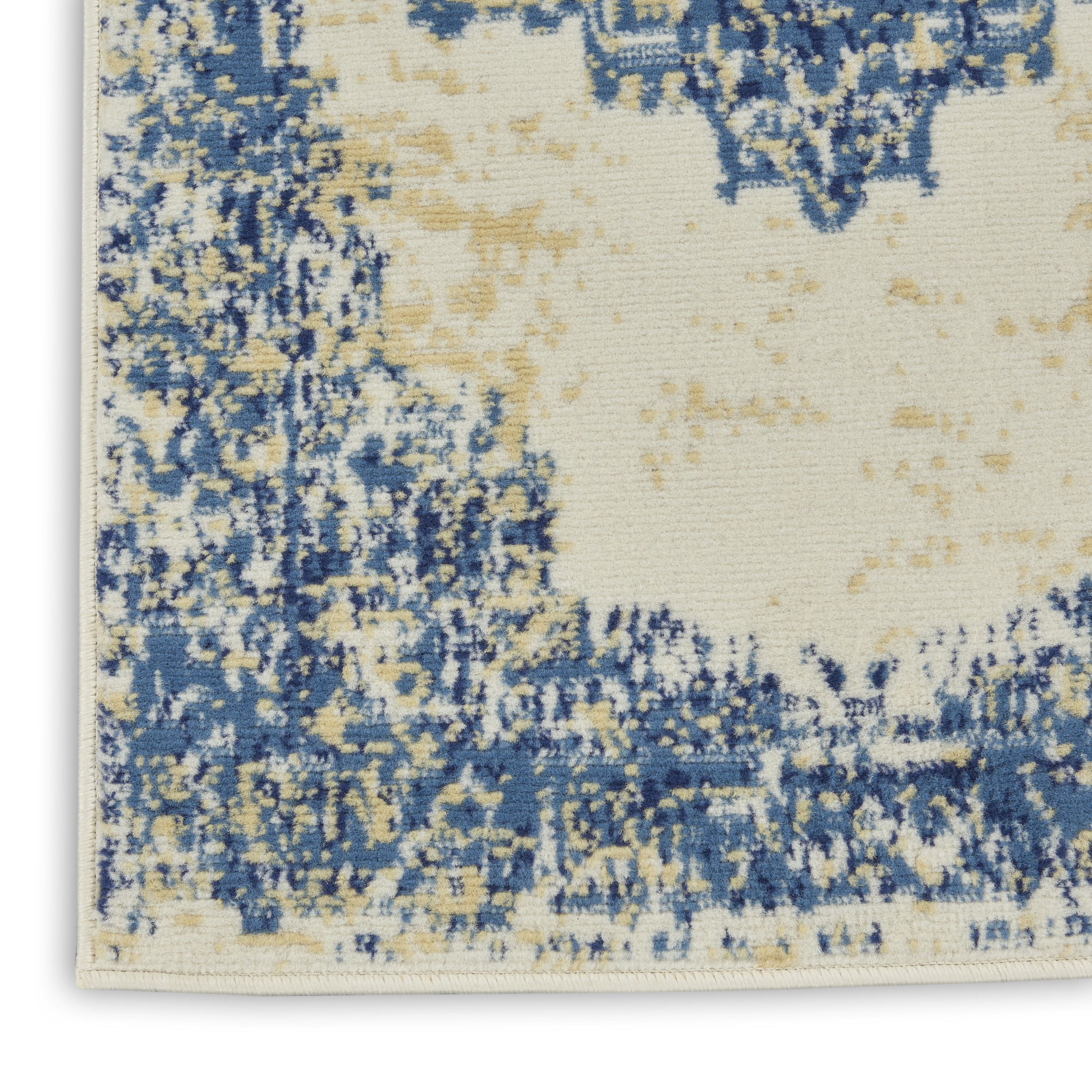 Nourison Grafix 2'3" x 12' White Vintage Indoor Rug