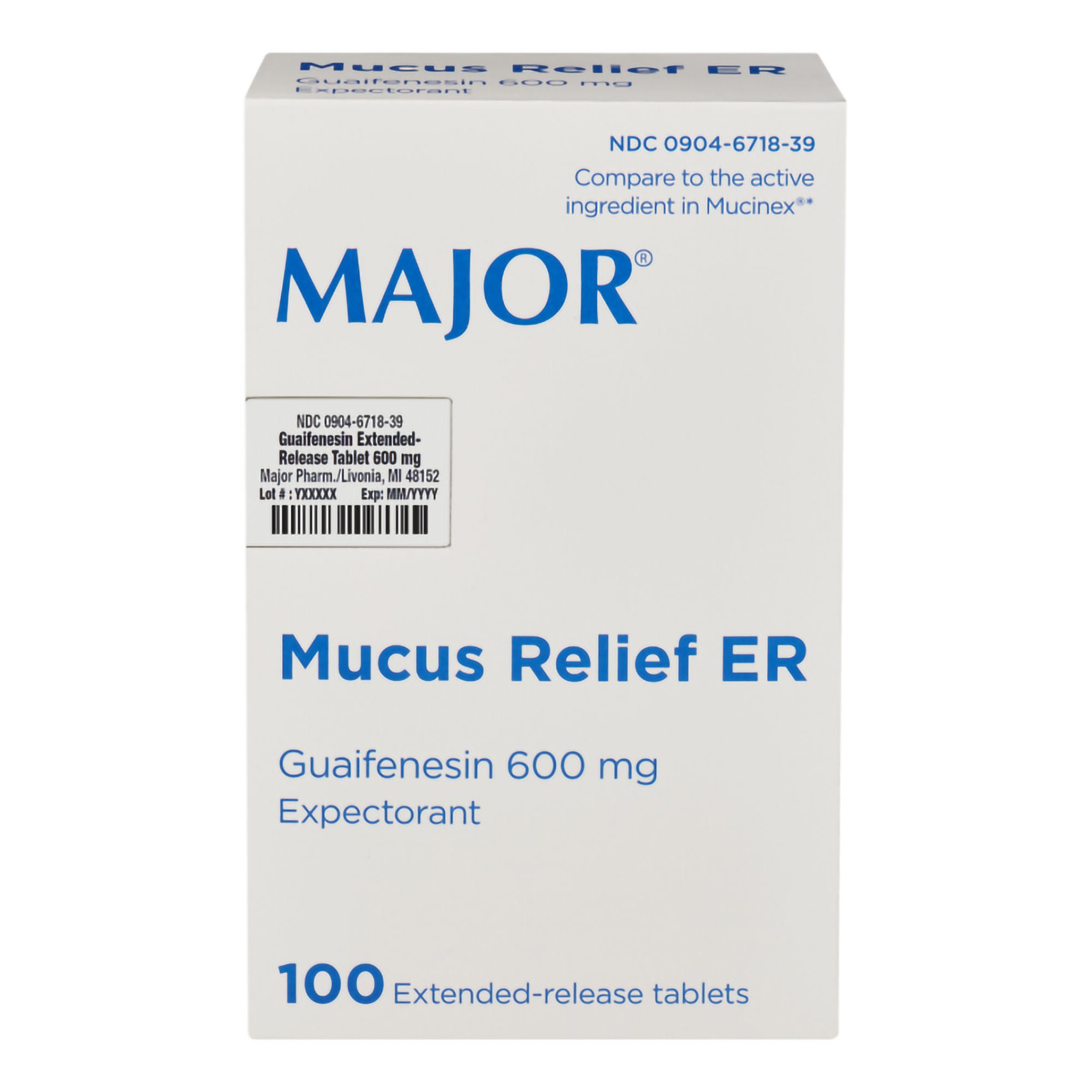 Major® Guaifenesin Cold and Cough Relief