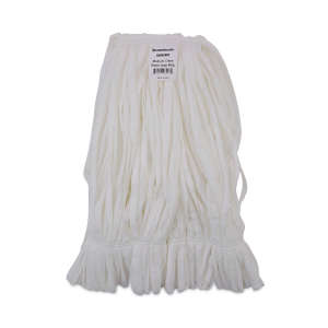 Boardwalk, Enviro Clean Cotton Looped-End Wet Mop Head with 1" Headband, Medium, White